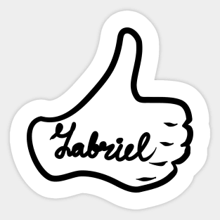 Men name Gabriel Sticker